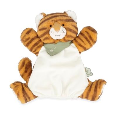 KALOO - Les Amis - Doudou Burattino per Neonato Tigre Papaye - 24 cm - Materiale Ultra Soffice - dalla Nascita, K224005