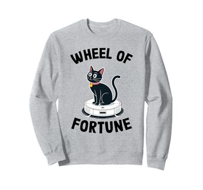 Wheel Of Fortune Robot Vacuum Cleaner Funny Cat Sweatshirt