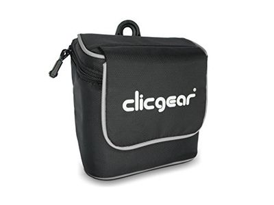 Clicgear Bolsa de acessórios para carrinho de golfe, preto/branco, 6' x 3,5
