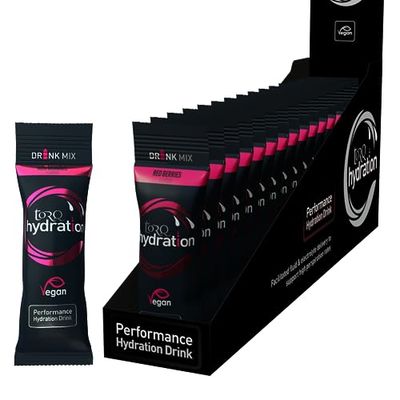 Torq Hydration - Red Berries - Rapid Rehydration Electrolytes Powder Hypotonic Profile Running, Cycling, Sports Hydration Drink - Single Serve - Box of 15