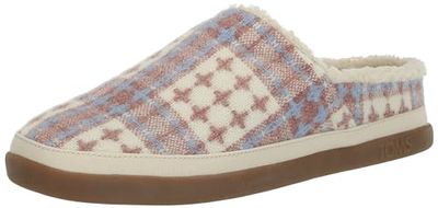 TOMS Sage toffel för kvinnor, Rosa beige sydd pläd, 36 EU