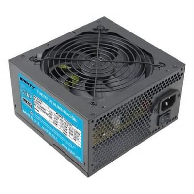 Source d'alimentation ATX 700W, 4 connecteurs SATA, 2 connecteurs Molex, 1 connecteur CPU 4+4, 1 connecteur PCIe 6+2, Ventilateur de 12 cm, idéal pour PC.