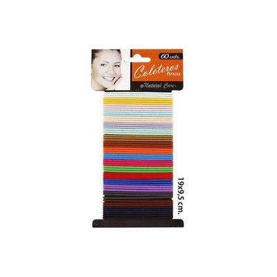 Natural care - Elastici per capelli sottili, 60 pezzi.