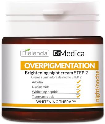 Bielenda Dr. Medica Överpigmentering nattljuskräm steg 2, minskar risken för nya missfärgningar, 50 ml