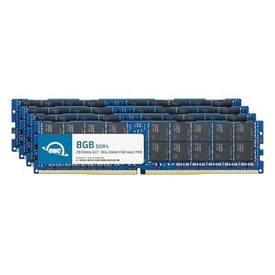 OWC - 32GB OWC Kit de actualización de Memoria - 4 x 8GB PC23400 DDR4 ECC-R 2933MHz RDIMMs para Mac Pro 2019