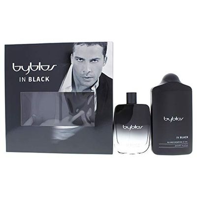 Byblos In Black by Byblos for Men - 2 Pc Gift Set 3.4oz EDT Spray, 10.15oz Shower Gel