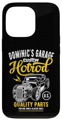 Dominic's Hotrod Garage Classic Car Dominic Design Case for iPhone 13 Pro