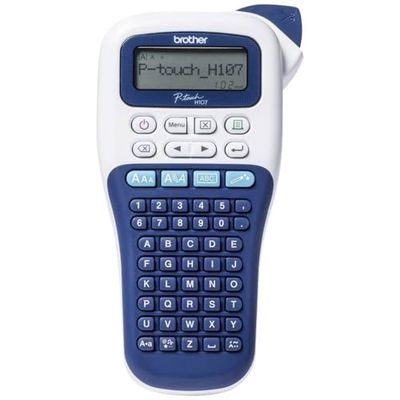 Brother PT-H107B - Etiquetadora portátil para casa y Oficina, hasta 12 mm, Velocidad de impresión de hasta 20 mm/seg