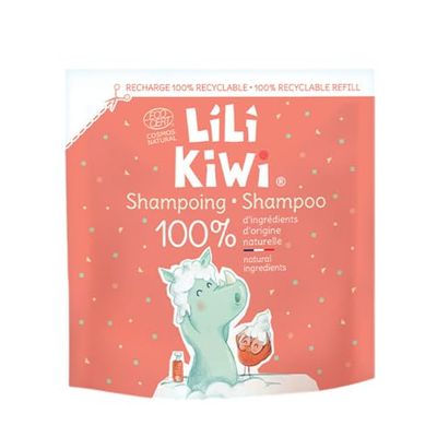 Lilikiwi Ultra Gentle Baby Shampoo Refill – 100% Natural Origin, Tear-Free, Hypoallergenic & Dermatologically Tested – Moisturizing, Detangling & Odor Control – Suitable from Birth – 250ml