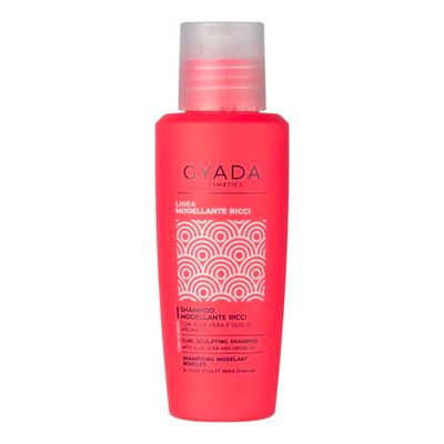 GYADA COSMETICS, Lockigt hårschampo för lockigt och moppat hår, 99% naturliga ingredienser, skonsam rengöring, fuktgivande, elasticitet, anti-frizz, med aloe vera och arganolja, 100 ml