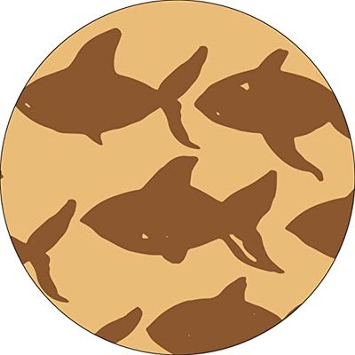 Bonateks, Ronde digitale bedrukte muismat, antislip onderkant, voor kantoor en thuis, diameter: 22 cm