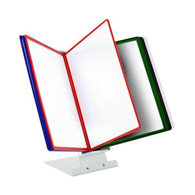 Leviatan Multi-Coloured Display Board Table Stand - Table Display System With 10 Panels