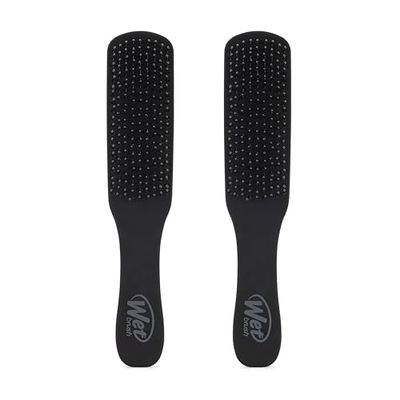 Wet Brush Detangling Hair Brush for Men Black - Stimulates Scalp and Beard for Fuller, Stronger and Healthier Hair - Intelliflex Detangler Bristles Promote Hair Growth and Protect