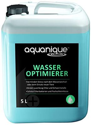 AQUANIQUE Optymalizator wody 5 l (na 20 000 l) | pielęgnacja wody do akwariów | wymiana wody | pielęgnacja akwarium odpowiednia dla gatunku