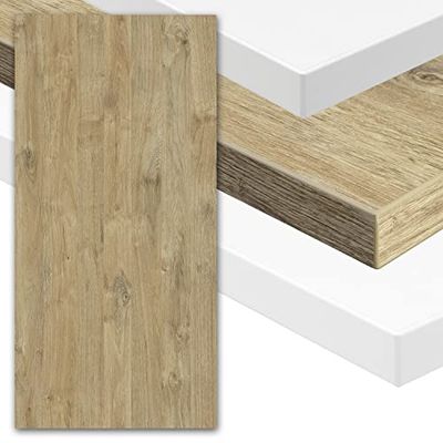 boho office® bureaublad, tafelblad – 120 x 80 x 2,5 cm in wilde eik premium decor met hoge krasbestendigheid, met matglanzende finish