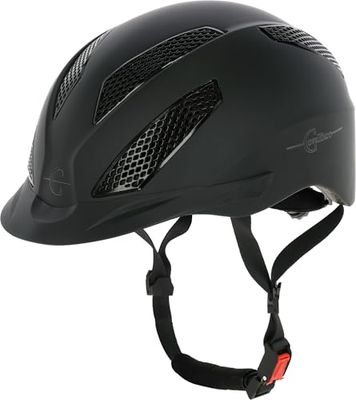 Covalliero Exite, Casco da Equitazione Donna, Nero, S
