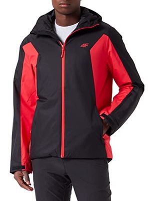 4F Men's Ski Jacket Kumn002 Jeans, Rosso, XL Uomo