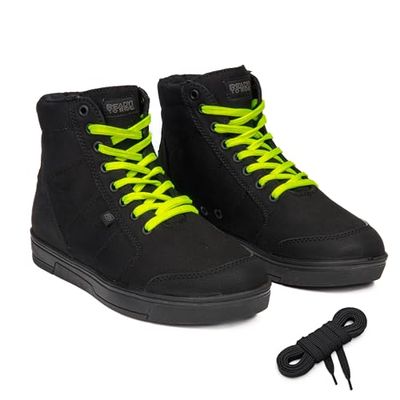 OZONE MOTO Town Bottes de Moto Hommes et Femmes | Textiles | Chevilles, Talons et Pointes renforcés | Semelle renforcée et antidérapante | Aération | Éléments réfléchissants