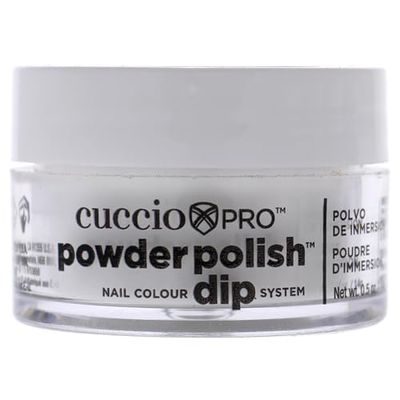 Cuccio White with Silver Mica Dipping Powder 14g
