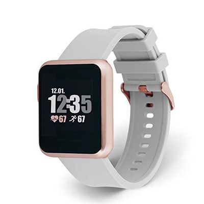 X-WATCH KETO SUN REFLECT Smart Watch, zawsze na kolorowym ekranie, pulsometr, licznik kroków, kalorii i odległości, stoper. Wodoszczelność IP68, żywotność baterii do 20 dni, Android i iOS, miękki