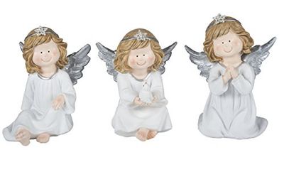 79841 Set regalo di Natale Angelo di Natale 3 differenti 12,5 centimetri a caso