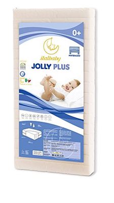 Italbaby Jolly Plus-madrass, 60 x 120 x 12 cm, flerfärgad, en storlek