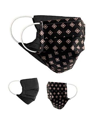 Community Masks 2-pack set unisex makeshift mask reversible mouth protection mask mouth and nose protection reversible mask with print cotton BCI washable