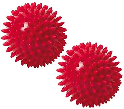 Togu Knobbed Classic i en uppsättning av 2 massageboll – röd, 9 cm