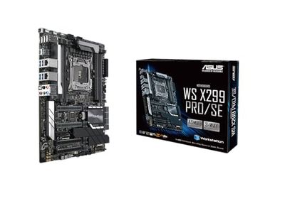 ASUS WS X299 PRO/SE stacja robocza (ATX, seria Intel X, LGA 2066, 8x DDR4 2933 MHz, PCIe 3.0, SATA, U.2, M.2, NVME, SATA, Dual LAN, BMC)