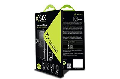 KSIX smart your tech Screen Protector for iPhone X, iPhone XS, Tempered Glass, Thickness 0.33 mm, Transparent