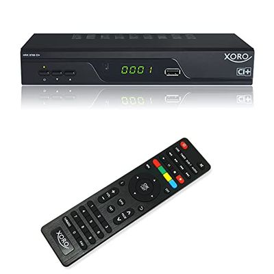 XORO HRK 8760 CI+ – HDTV-mottagare för digital kabel-TV (DVB-C), HDMI, PVR-Ready, Timeshift, CI+-fack för PayTV, S/PDIF, USB 2.0, mediaspelare