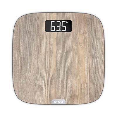 Tefal Báscula PP1600 Origin, pantalla XXL, acabado elegante, hasta 160 kg, encendido y apagado automático, sistemas de medición métricos y británicos