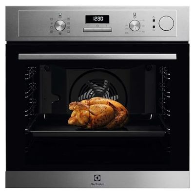 Electrolux Forno a vapore SenseCook con SteamCrisp Serie 600, LOC3S40X2, forno da incasso, classe A, Grill rapido, Cottura ecoventilata, Pizza, Cottura a vapore 25%, colore Acciao Inox Antimpronta