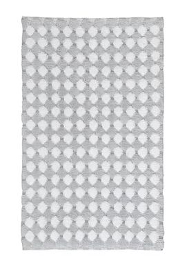 Kleine Wolke 4036146225 Merida Tapis de Bain Coton Gris 70 x 120 x 0,2 cm