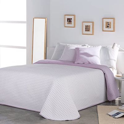 VIALMAN Colcha Bouti leve Sofia, 26 para cama de casal de 135 cm, tamanho colcha 230 x 270 cm, cor rosa