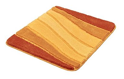 Meusch Tapete de banho castanho/laranja 55 x 65 cm