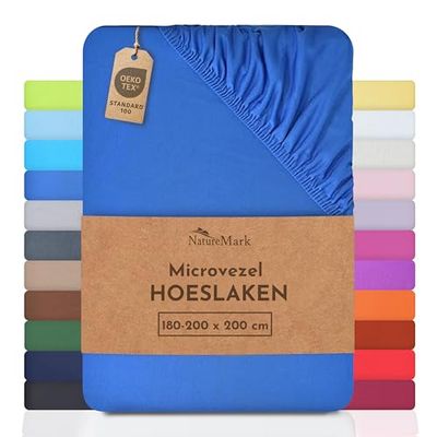 NatureMark microvezel laken met korting! vele maten en kleuren merkartikelen (laken 180x200-200x200 cm, Koningsblauw)