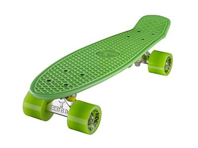 Ridge Skateboard 55 cm Mini Cruiser Retro Stijl In M Wielen Compleet U Gemonteerd Groen