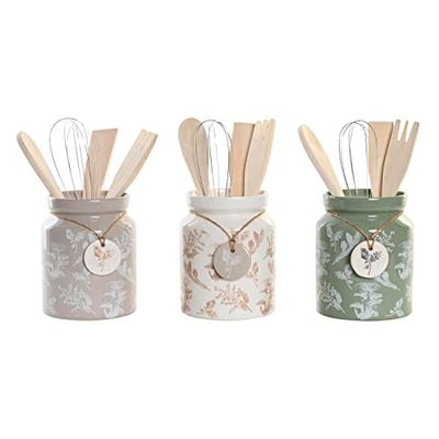 DKD Home Decor Barattolo per Utensili da Cucina, Estándar