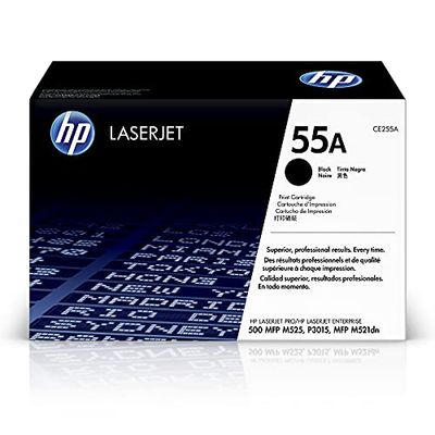 HP 55A CE255A Tonerkassett, Svart, Standard