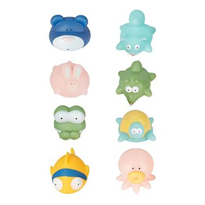 Badabulle Lot de 8 jouets de bain Gicleurs Rigolos Splash, Dès la naissance