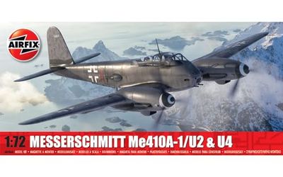 Airfix Model Set - A04066 Messerschmitt Me410A-1 U2 et U4 - Kit de Construction de Maquettes d'Avion en Plastique pour Adultes et enfants à Partir de 8 Ans,- Modèle à L'Échelle 1:72