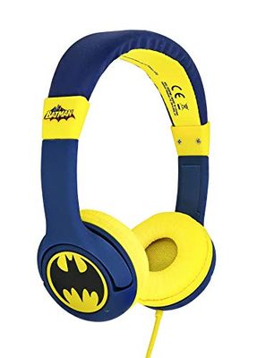 OTL Technologies Batman Bat Signal JUNIOR Cuffia, cablata, per bambini (prodotto con licenza ufficiale), blu