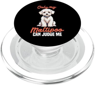 Pet Lover Maltipoo Puppy Lover Judge Me Dog Enthusiast Dog Dog PopSockets PopGrip para MagSafe