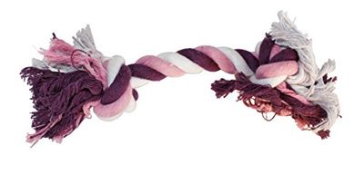 Croci Katoen Bone Twee knopen, Groot, Roze/Violet