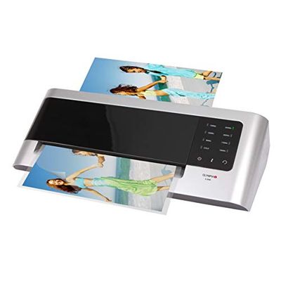 Olympia - Plastificadora A 3048 Formato máx. DIN A 3 (330 mm), la temperatura: frío / ajustable, plastificado no compatible, negro / Plata