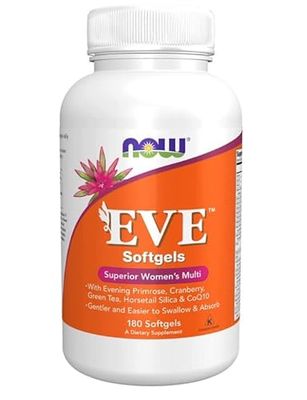 NOW Foods Eve Lot de 180 gélules multivitamines pour femme