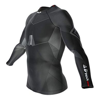 Vola Haut Manches Longues sous vêtements Adulte Unisexe, Noir, s/m