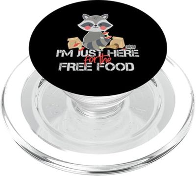Bonito diseño de comida de mapache para niñas y mujeres PopSockets PopGrip para MagSafe