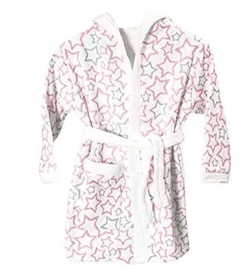 Ti TIN badjas, met capuchon, roze, 0-12 maanden (53218)